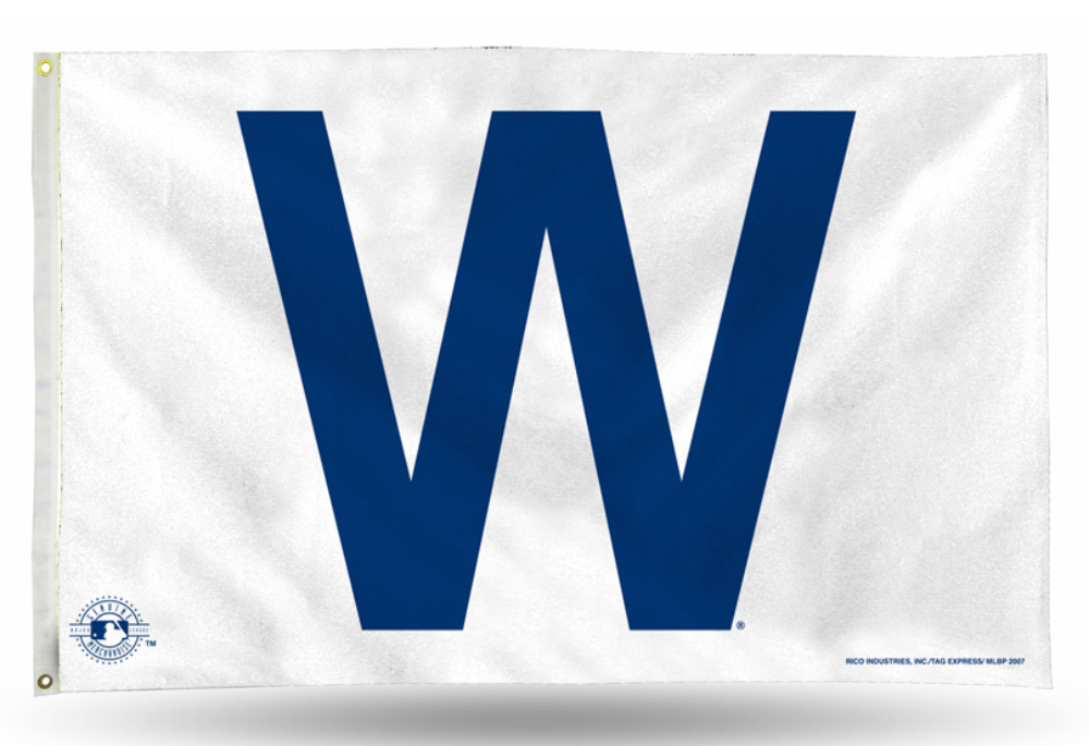 Chicago Cubs 3' X 5' W Flag By Rico product image 1, provided for visual reference and product detail review