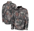 Green Bay Packers Majestic Camo The Woods Half Zip Jacket for Men product image 1, provided for visual reference and product