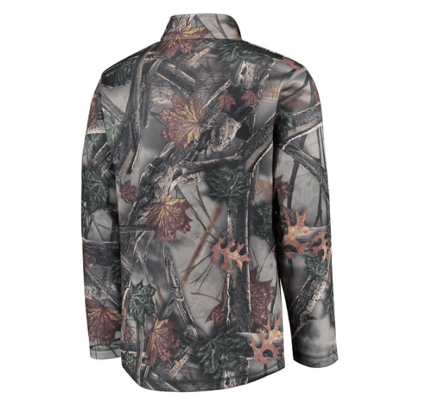 Green Bay Packers Majestic Camo The Woods Half Zip Jacket for Men product image 3, provided for visual reference and product