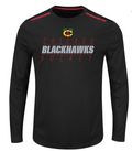Chicago Blackhawks Quick Whistle Long Sleeve Cool Base T-Shirt By Majestic for Men product image 1, provided for visual