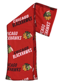 Chicago Blackhawks NHL Wildcard Microfleece Scarf product image 1, provided for visual reference and product detail review