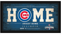 Chicago Cubs 2016 World Series Champions Framed 6x12 Home Sweet Home Sign product image 1, provided for visual reference and