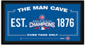 Chicago Cubs 2016 World Series Champions Framed 6x12 Man Cave Sign product image 1, provided for visual reference and