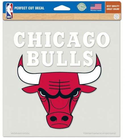 Chicago Bulls 8X8 Perfect Cut Decal By Wincraft product image 1, provided for visual reference and product detail review