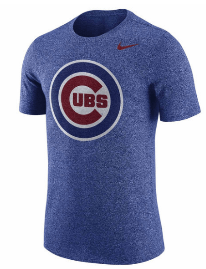 Chicago Cubs Nike Heathered Royal Marled T-Shirt for Men product image 1, provided for visual reference and product detail