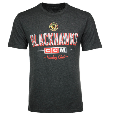 Chicago Blackhawks CCM NHL Men CCM Attacking Zone T-Shirt product image 1, provided for visual reference and product detail