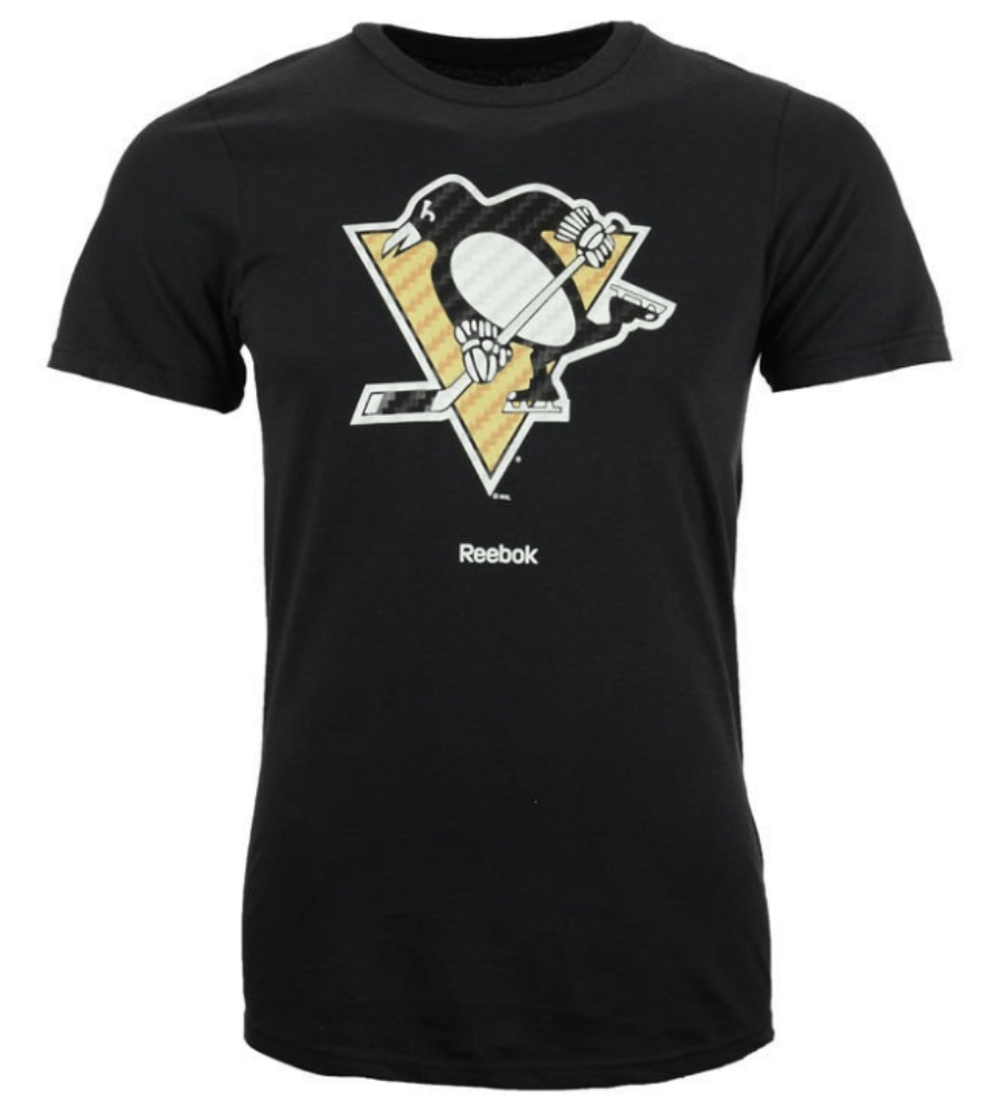Pittsburgh Penguins Carbon Primary Logo T-Shirt product image 1, provided for visual reference and product detail review