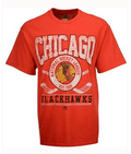 Chicago Blackhawks Majestic NHL Men Vintage Five on Five T-Shirt product image 1, provided for visual reference and product