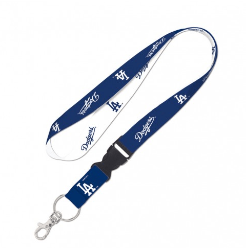 Los Angeles Dodgers Double Sided Lanyard With Detachable Buckle By Wincraft product image 1, provided for visual reference