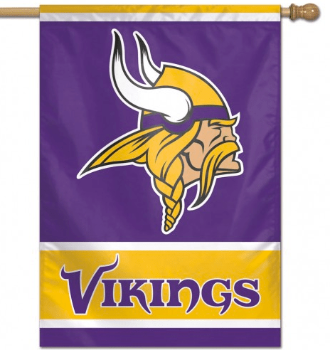 Minnesota Vikings 28X40 Vertical Flag By Wincraft product image 1, provided for visual reference and product detail review