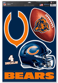 Chicago Bears 11X17 4 Pack Multi-Use Decals By Wincraft product image 1, provided for visual reference and product detail