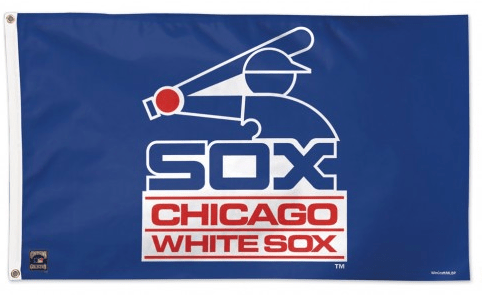 Chicago White Sox Batterman Deluxe 3X5 Flag With Grommets product image 1, provided for visual reference and product detail