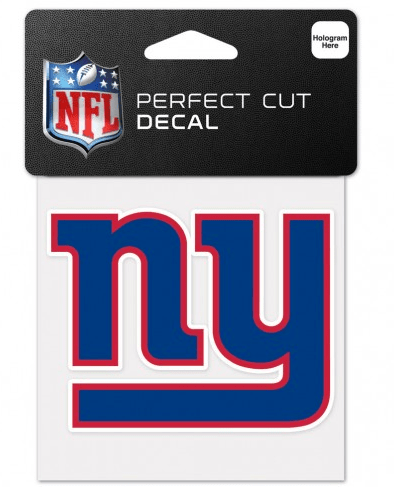 New York Giants 4X4 Perfect Cut Decal By Wincraft product image 1, provided for visual reference and product detail review