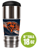 Chicago Bears “The MVP" 18 oz Vacuum Insulated Stainless Steel Tumbler product image 1, provided for visual reference and
