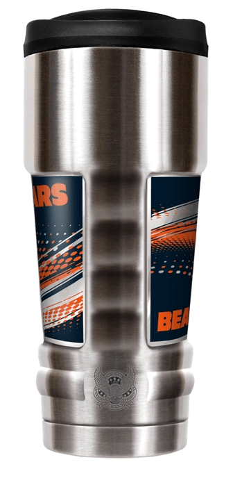 Chicago Bears “The MVP" 18 oz Vacuum Insulated Stainless Steel Tumbler product image 2, provided for visual reference and