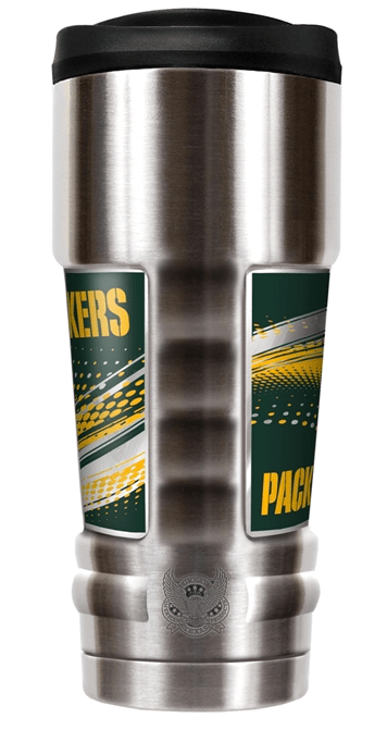 Green Bay Packers “The MVP" 18 oz Vacuum Insulated Stainless Steel Tumbler product image 2, provided for visual reference