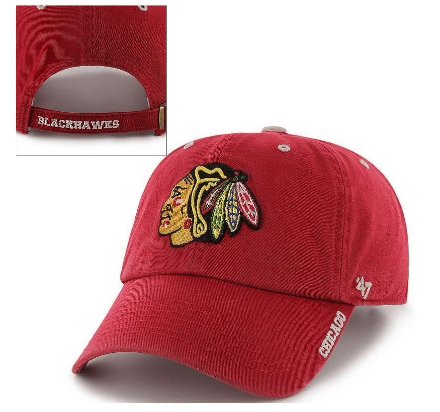 47 Brand Chicago Blackhawks ICE Cleanup Adjustable Hat product image 2, provided for visual reference and product detail