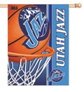 Utah Jazz Vertical Flag By Wincraft product image 1, provided for visual reference and product detail review