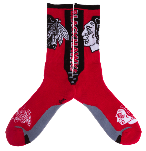 Chicago Blackhawks Jump Key II Socks product image 1, provided for visual reference and product detail review