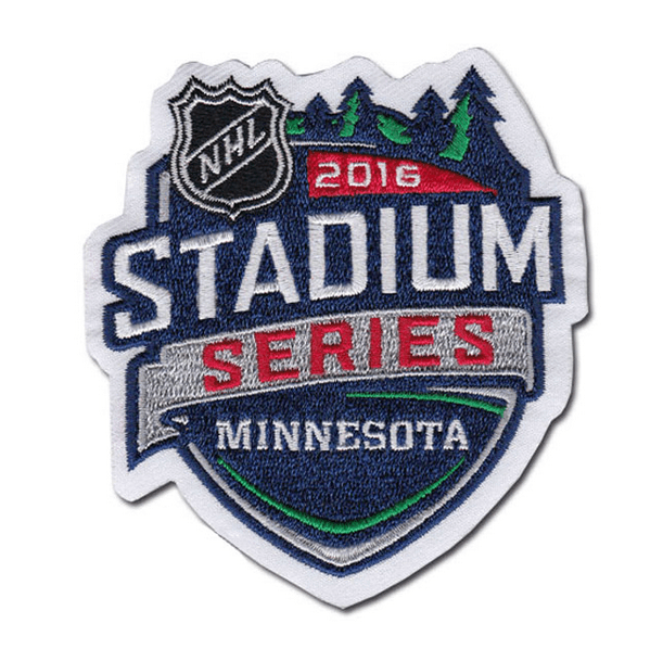 2016 NHL Stadium Series Logo Patch (Minnesota) product image 1, provided for visual reference and product detail review