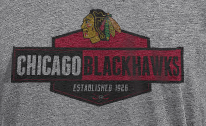 Mens Chicago Blackhawks Waypoint T-Shirt By Levelwear product image 2, provided for visual reference and product detail