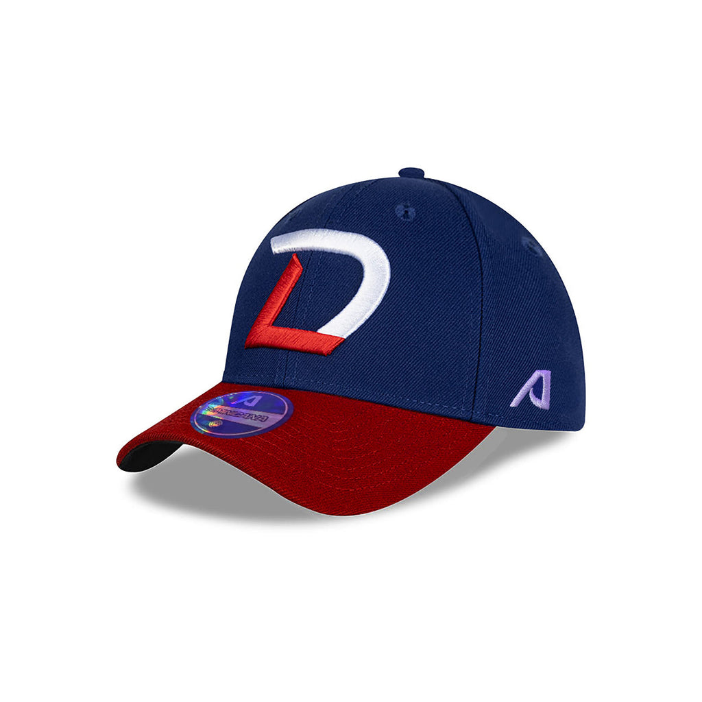 Serie del Caribe Dominicana Dad Hat - Stylish DR Flexfit Cap for Baseball Fans - Royal / Red product image 2, provided for