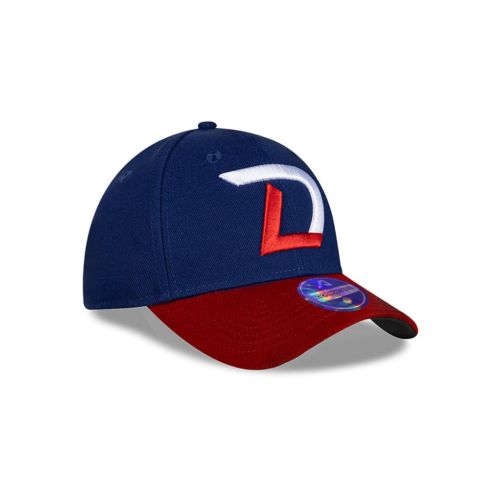 Serie del Caribe Dominicana Dad Hat - Stylish DR Flexfit Cap for Baseball Fans - Royal / Red product image 3, provided for