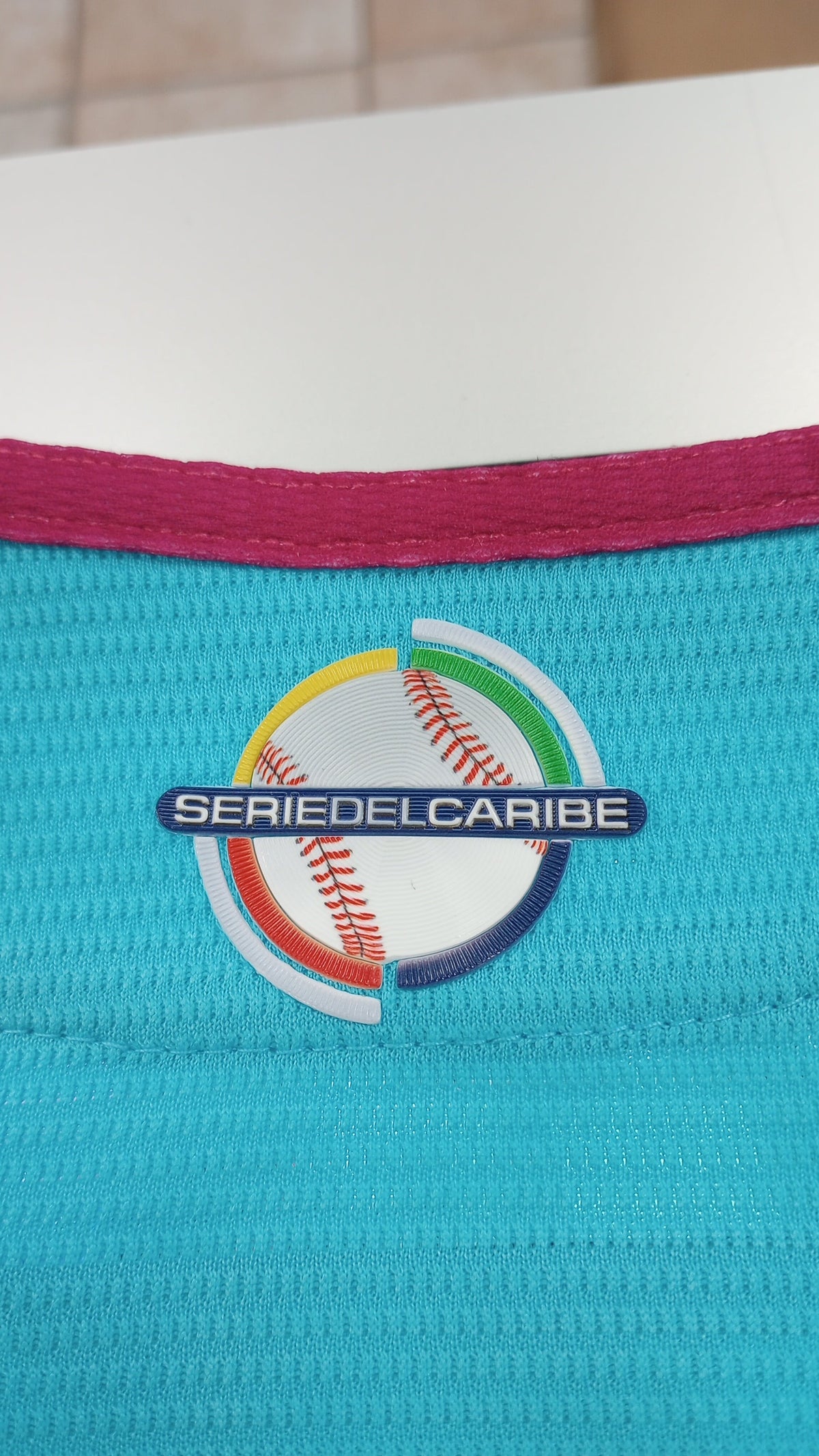 Serie del Caribe 2024 OFFICIAL Dominicana Jersey - Teal for Men product image 3, provided for visual reference and product