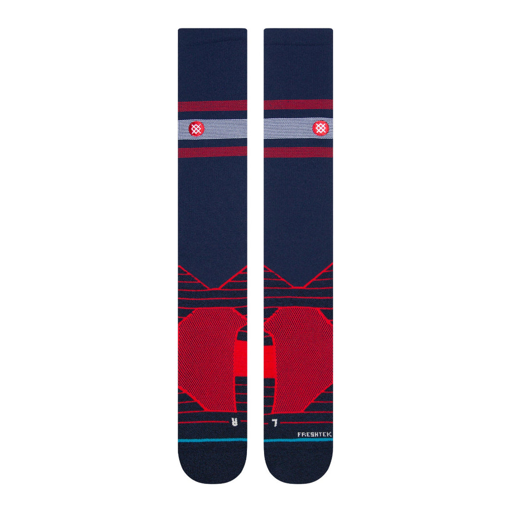 Stance Braves Stripe OTC Socks product image 2, provided for visual reference and product detail review
