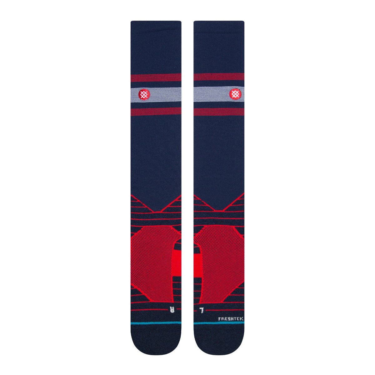 Stance Braves Stripe OTC Socks product image 2, provided for visual reference and product detail review
