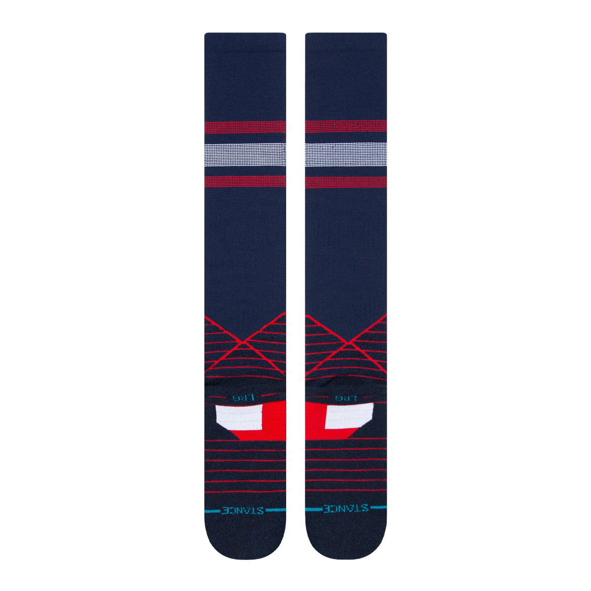 Stance Braves Stripe OTC Socks product image 3, provided for visual reference and product detail review