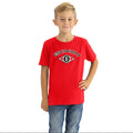 YOUTH | Escogido Lions Kids T-Shirt | Official Youth Baseball Fan Gear – Red Cotton T-Shirt product image 1, provided for