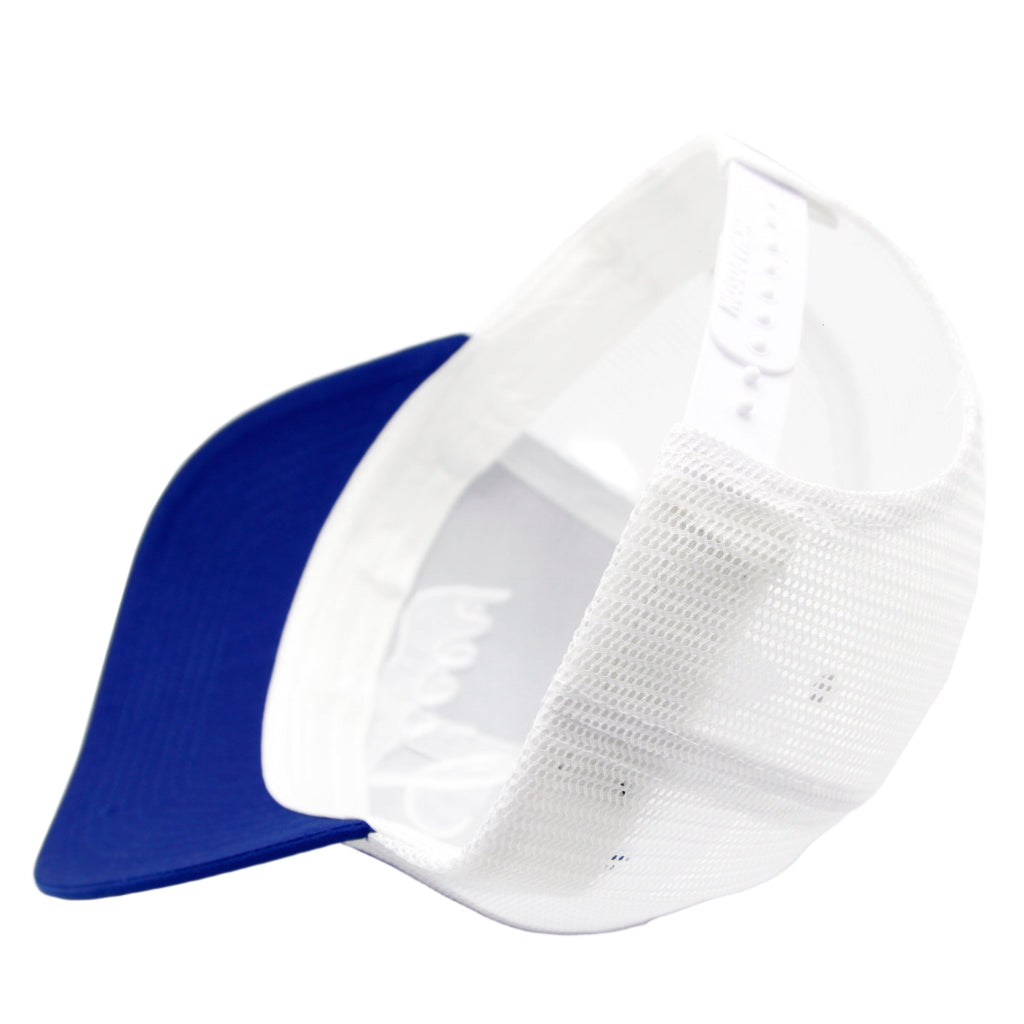 Tigres del Licey Trucker Mesh Royal Blue / White Hat product image 3, provided for visual reference and product detail review