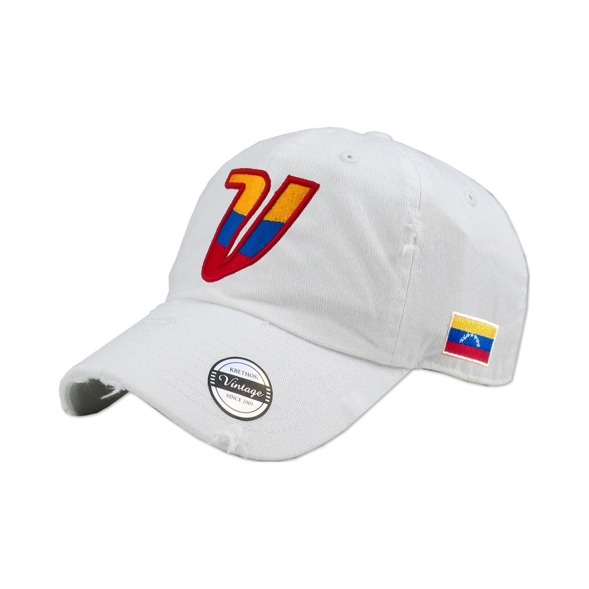 Venezuela Vintage Hats with V logo and flag product image 3, provided for visual reference and product detail review