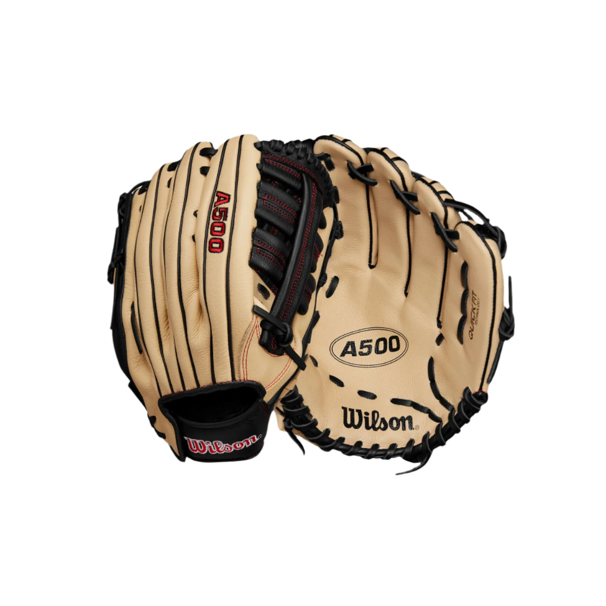 Youth - Wilson® A500® 12.5" Youth Outfield Baseball Glove – Top Grain Leather, Quick-Fit Wrist product image 3, provided for