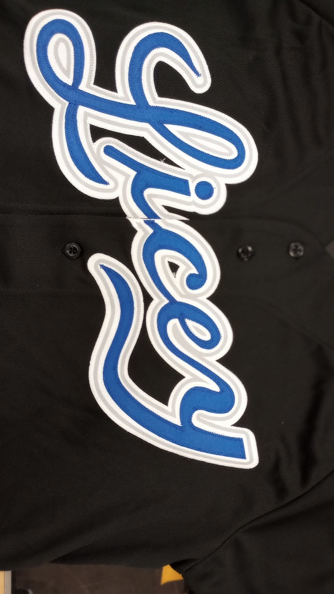 2024 Tigres del Licey Authentic Wilson Jersey - Black product image 3, provided for visual reference and product detail