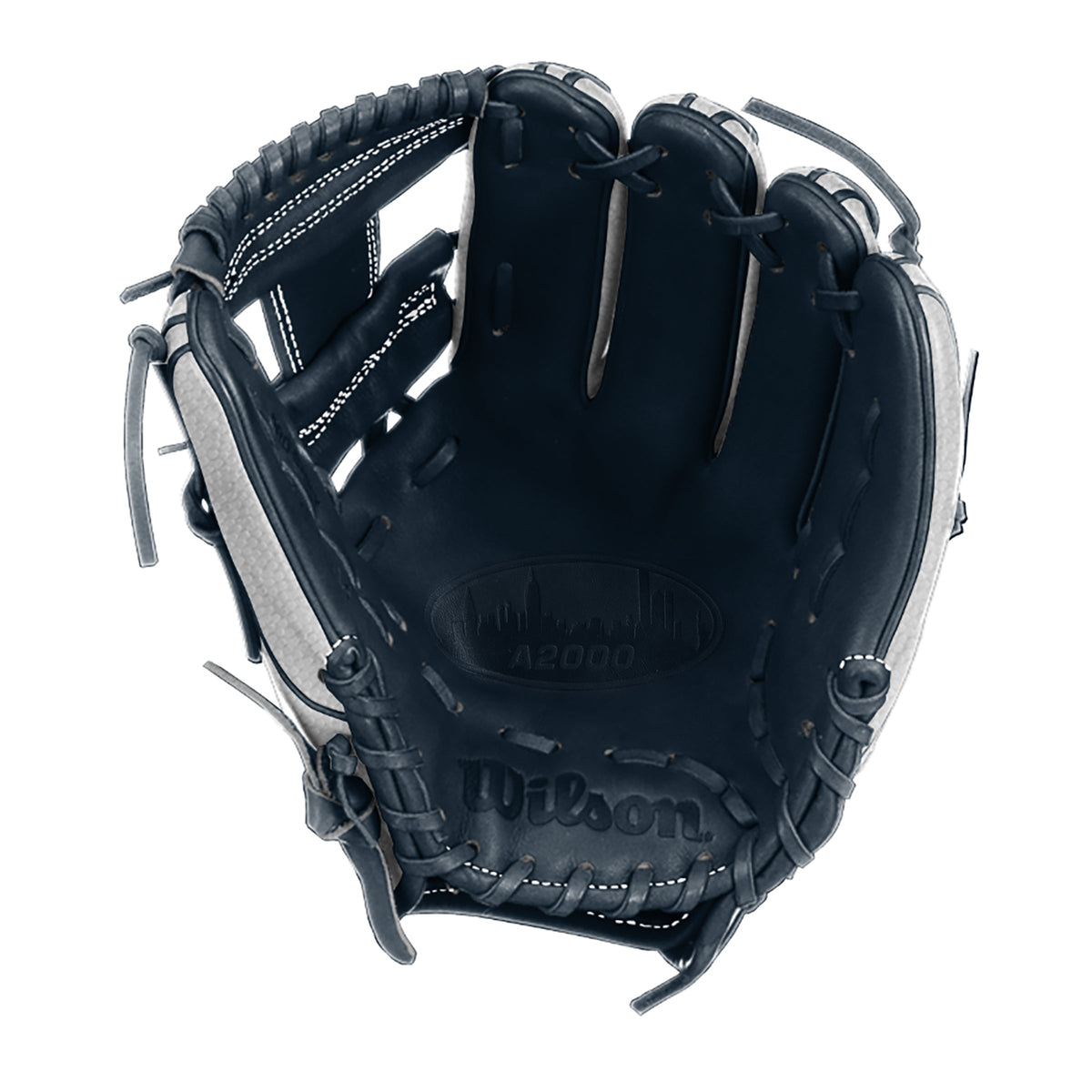 Wilson A2000 1786 11.5" NY BRONX EDITION - White/Navy - Right Hand Thrower product image 3, provided for visual reference