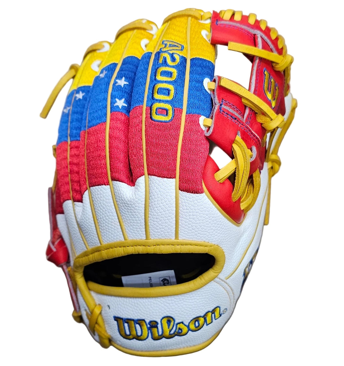 Wilson A2000 1786 11.5" Baseball Glove – Exclusive Venezuela Flag Edition | Peligro Sports WBC 2026 Collection product image