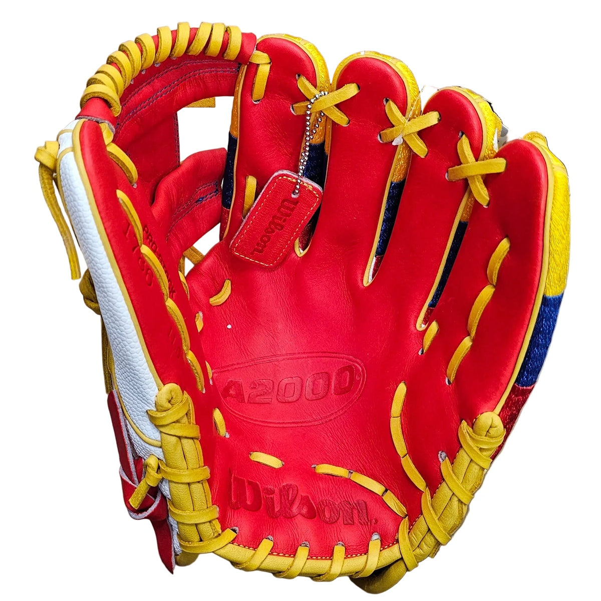 Wilson A2000 1786 11.5" Baseball Glove – Exclusive Venezuela Flag Edition | Peligro Sports WBC 2026 Collection product image