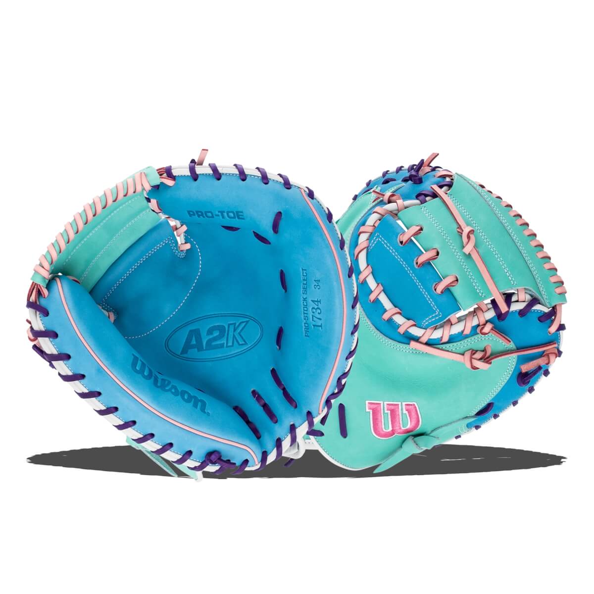 Wilson 2025 Fall A2K 1734SS 34" Catcher's Mitt product image 8, provided for visual reference and product detail review
