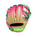 Wilson 2025 OMAHA A2000 1786 Cherry Limeade 11.5" Infield Glove product image 1, provided for visual reference and product