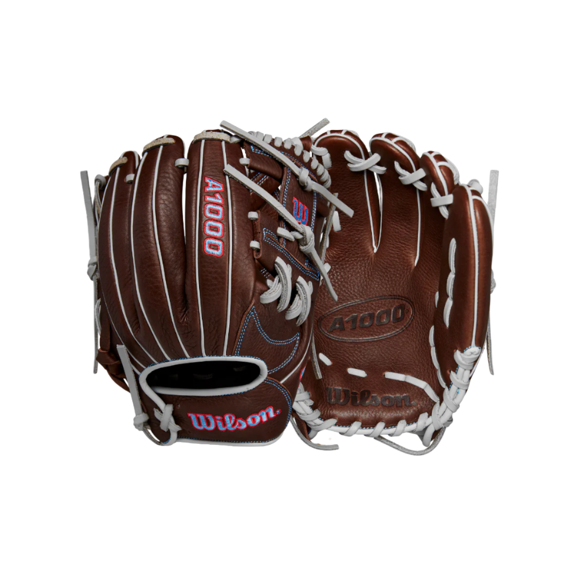 Wilson A1000 1787 11.75 inches Glove Dark / Brown / Red / Blue product image 4, provided for visual reference and product