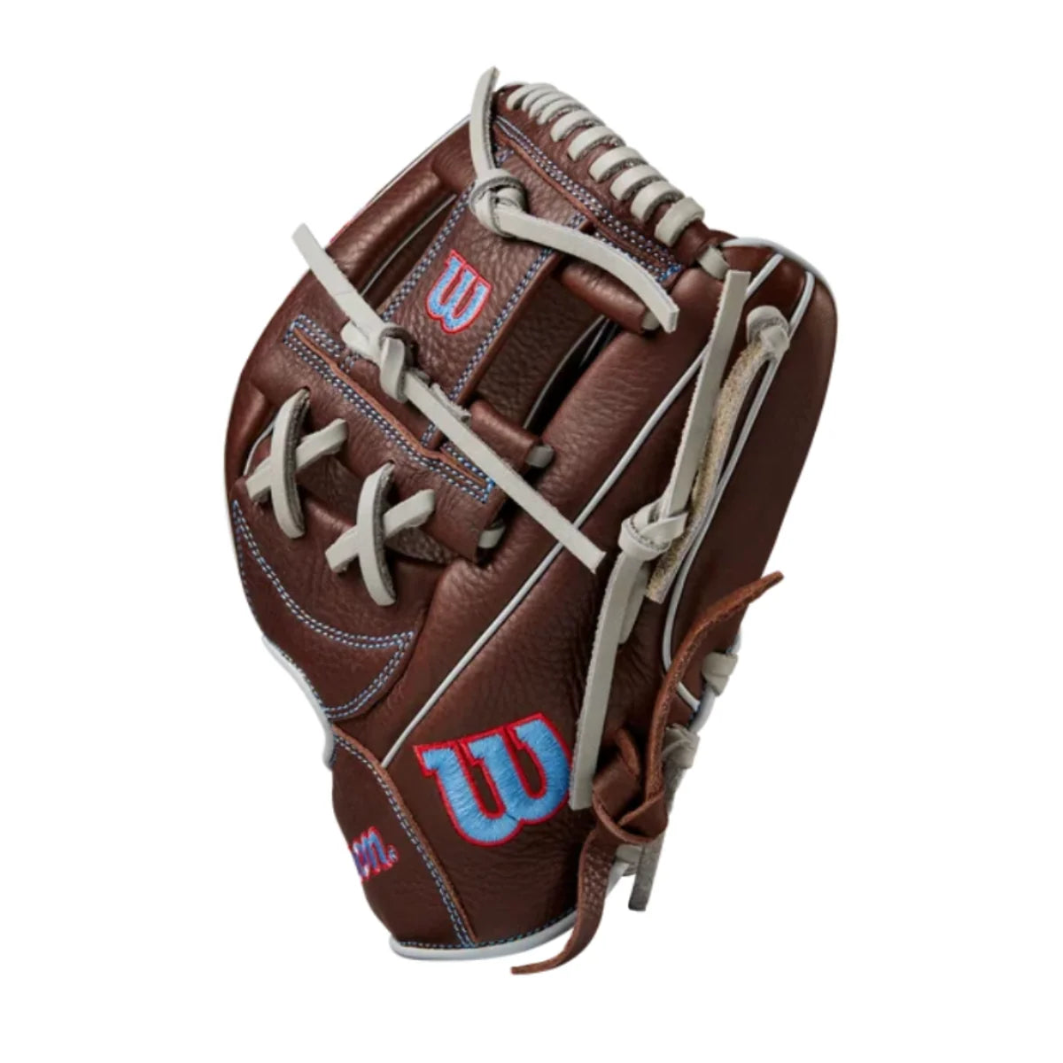 Wilson A1000 1787 11.75 inches Glove Dark / Brown / Red / Blue product image 2, provided for visual reference and product