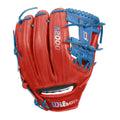 Wilson A2000 1786 11.5" Infield Baseball Glove - Red/SkyBlue - Right Hand Thrower product image 1, provided for visual