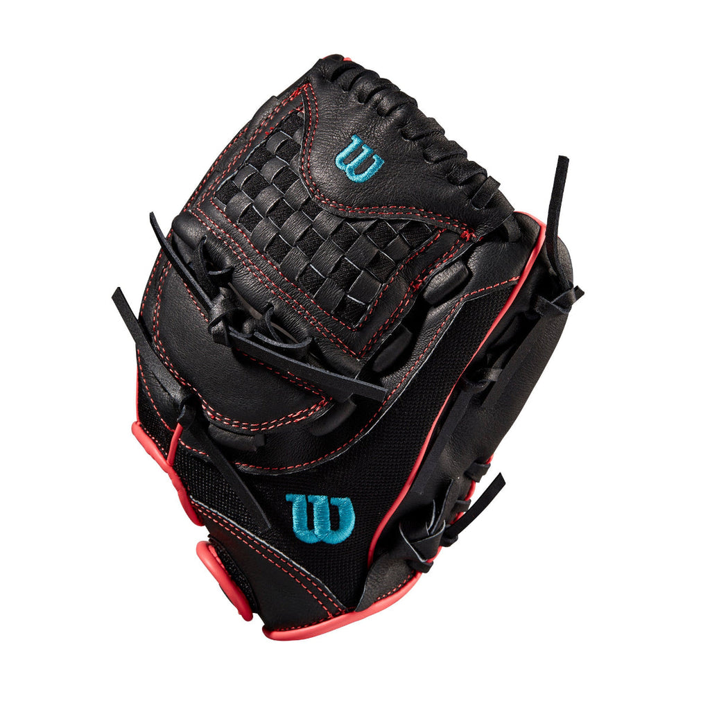 Wilson A440 Flash 11.5" FastPitch Glove - Black / Pink (WBW100416115) product image 3, provided for visual reference and