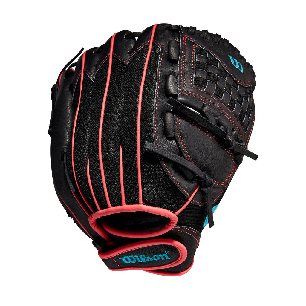 Wilson A440 Flash 11.5" FastPitch Glove - Black / Pink (WBW100416115) product image 6, provided for visual reference and
