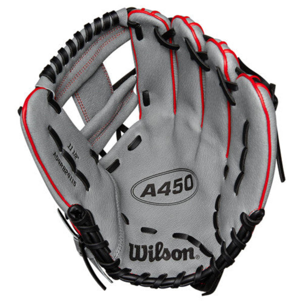 Youth - Wilson A450 11.5" Infield Baseball Glove product image 2, provided for visual reference and product detail review