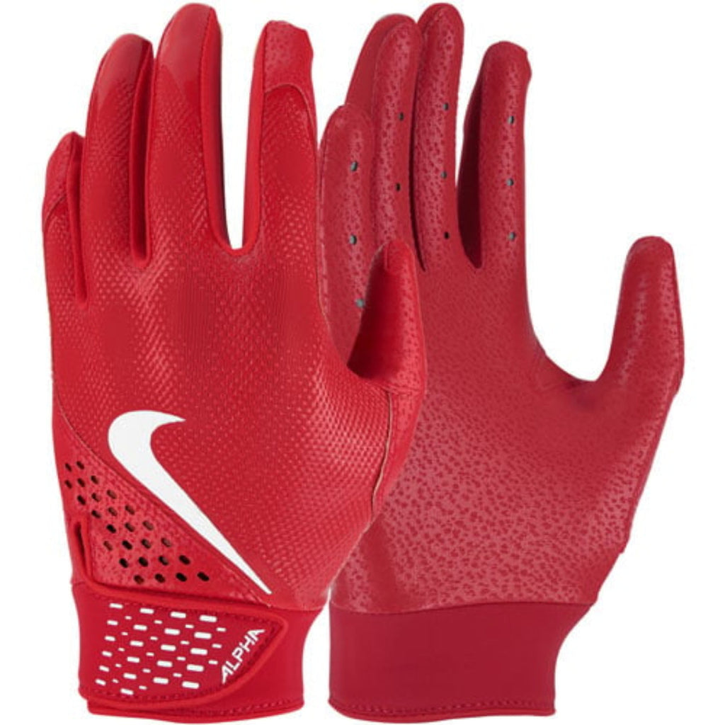 Nike Alpha Youth Batting Gloves – Black & Silver Baseball & Softball Gloves product image 3, provided for visual reference