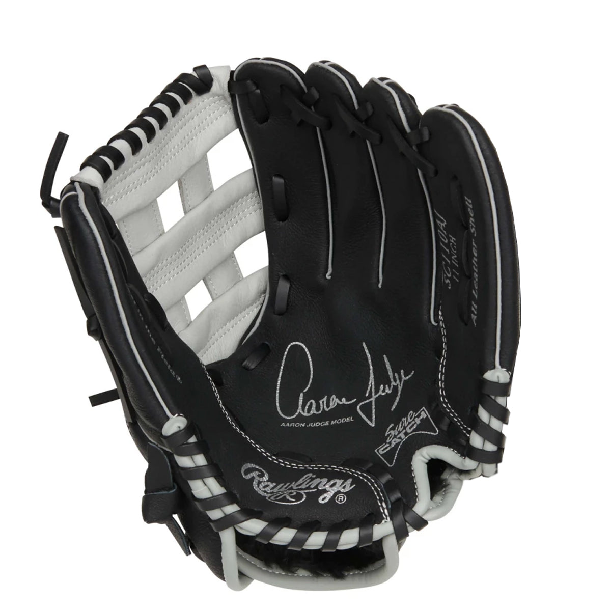 Youth Rawlings 11" Aaron Judge Signature Baseball Glove product image 2, provided for visual reference and product detail
