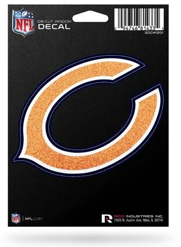 Chicago Bears Medium Bling Die-Cut Decal product image 1, provided for visual reference and product detail review
